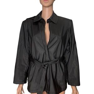 Braetan Charcoal Women's Belted Trench Coat